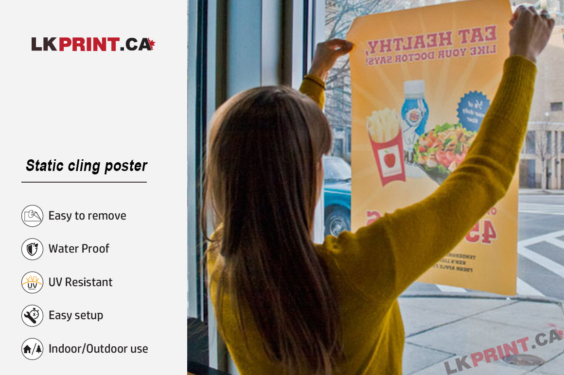 Static cling poster – LKprint.ca