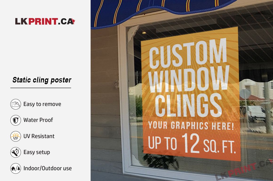 Static cling poster – LKprint.ca