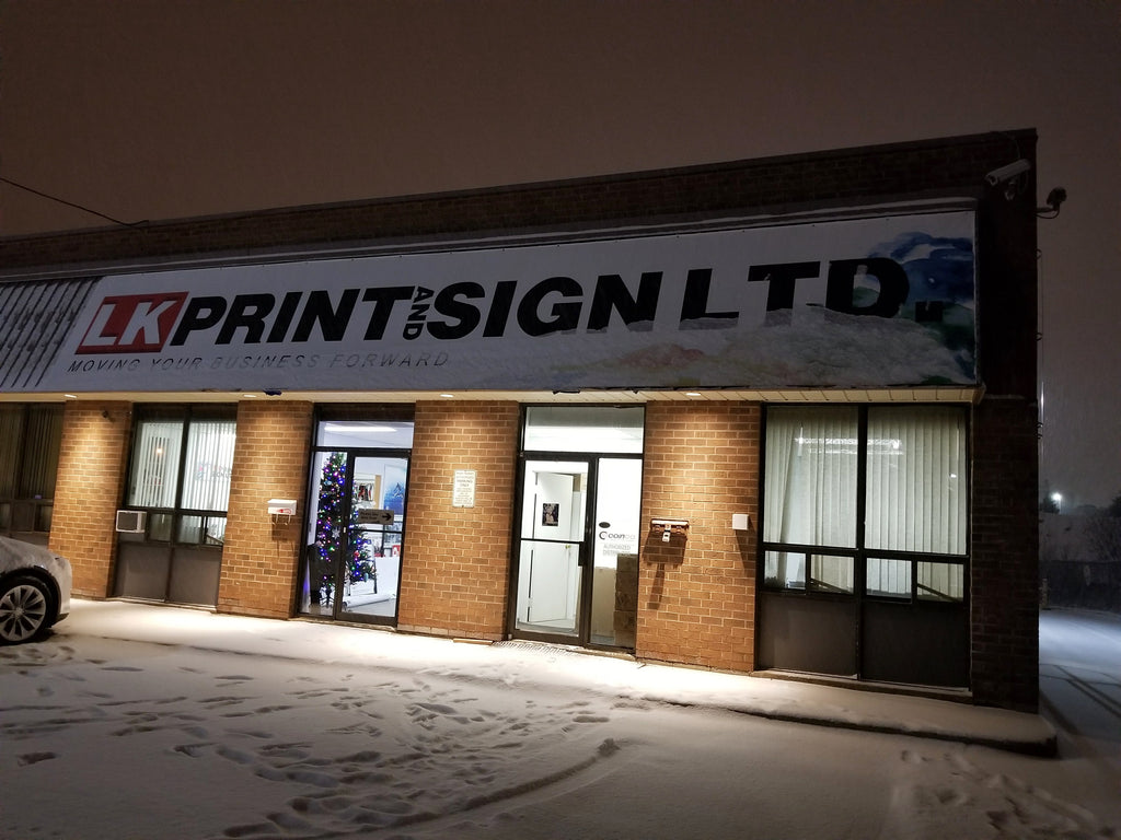 Purpose of printing large banners