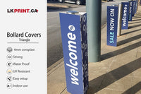 Printed Bollard cover 4mm coroplast