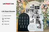 Life sized standee & Wedding Background
