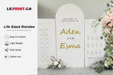 Life sized standee & Wedding Background