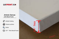 Artistic Canvas with Wood Frame-3/4"thick
