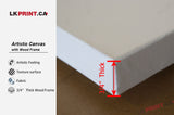 Artistic Canvas with Wood Frame-3/4"thick