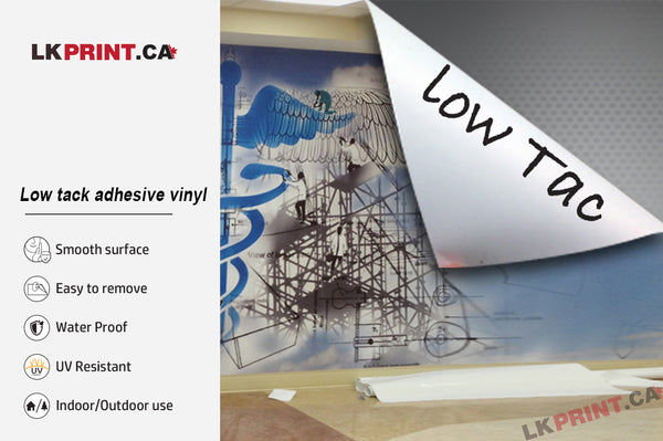 Low tack Adhesive vinyl