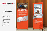 X banner