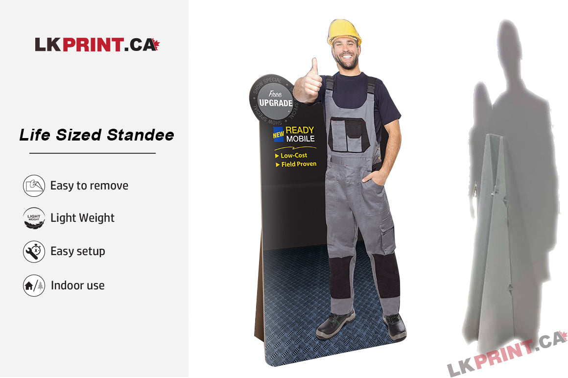Life sized standee – LKprint.ca