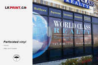 Perforated vinyl - View thru