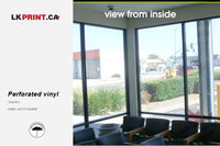 Perforated vinyl - View thru